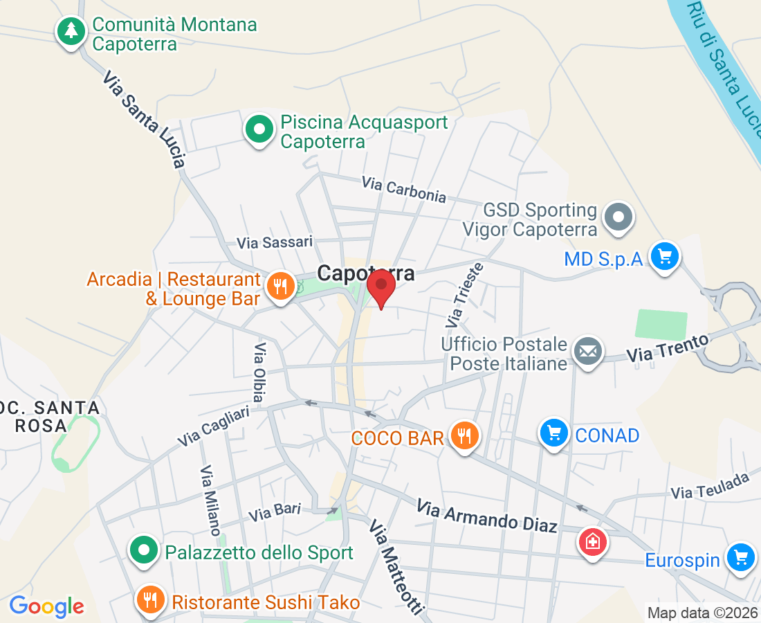 Via Venezia, 50, 09012 Capoterra CA, Italia