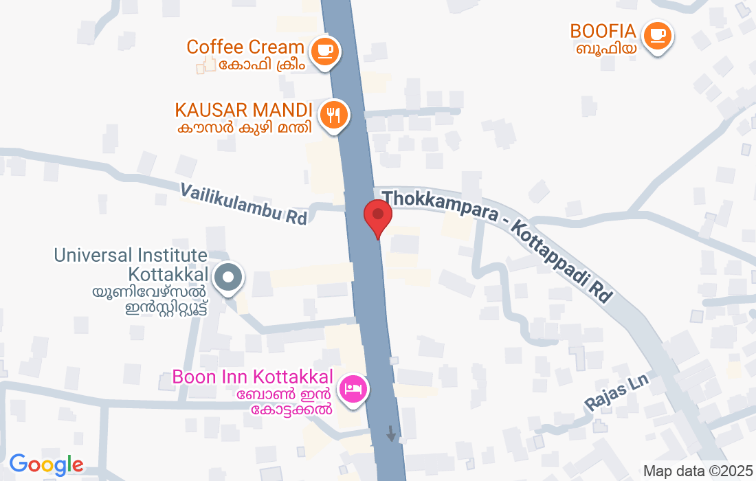 Near Memorice, opposite to VIRAD Hotel, Changuvetty, Kottakkal, Kerala 676503, India