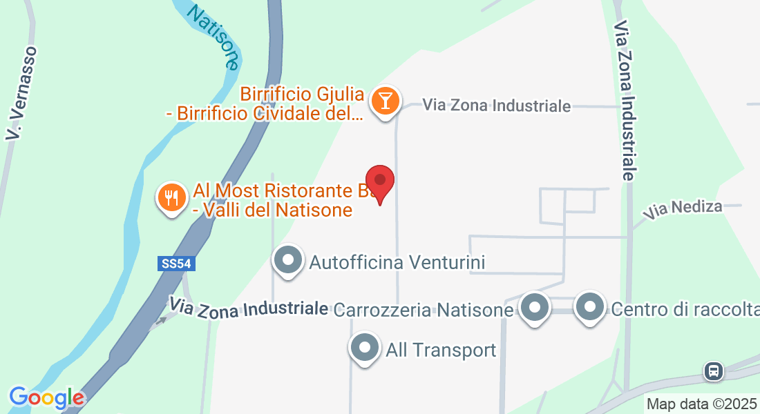 Via Zona Industriale, 15, 33042 San Pietro Al Natisone UD, Italia
