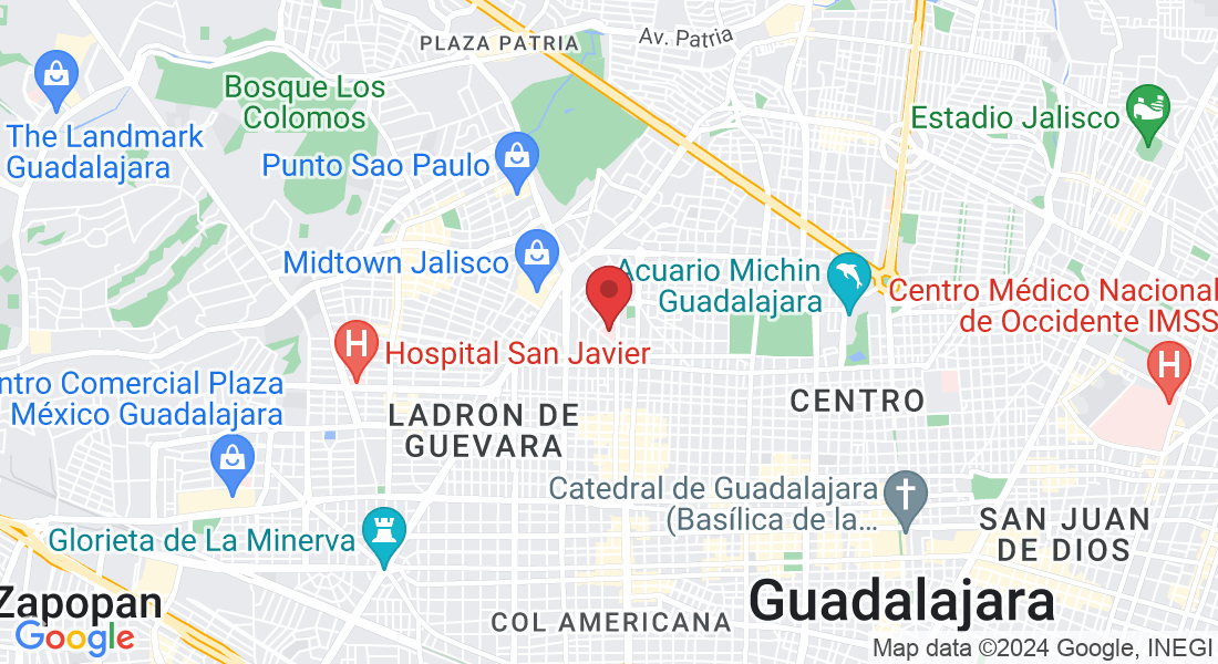 C. Colomos 2110, Ayuntamiento, 44620 Guadalajara, Jal., Mexico