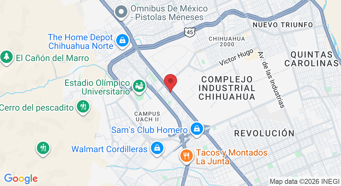 Av Cristobal Colón 14529, Paseos de Chihuahua, 31125 Chihuahua, Chih., Mexico
