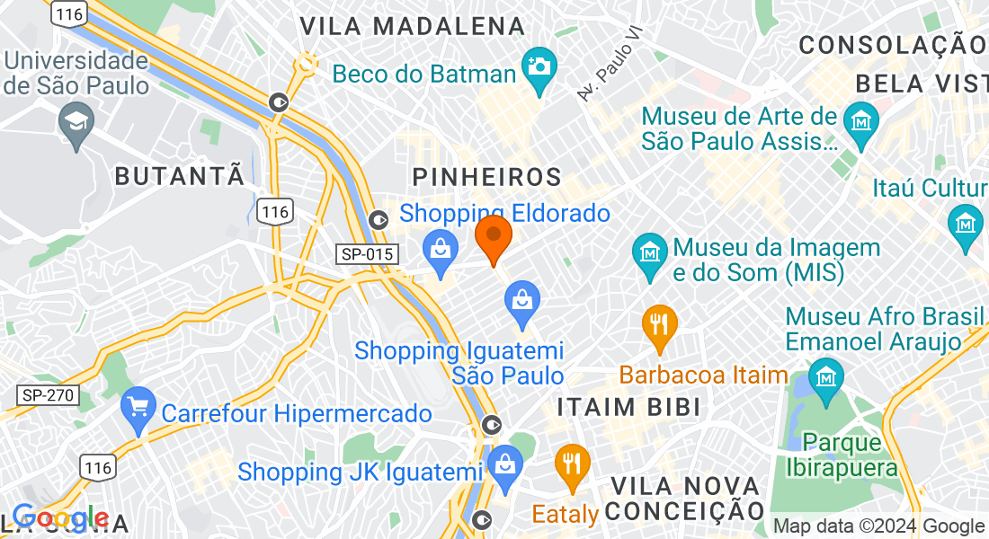 Av. Brig. Faria Lima, 1572 - Jardim Paulistano, São Paulo - SP, 01451-917, Brasil