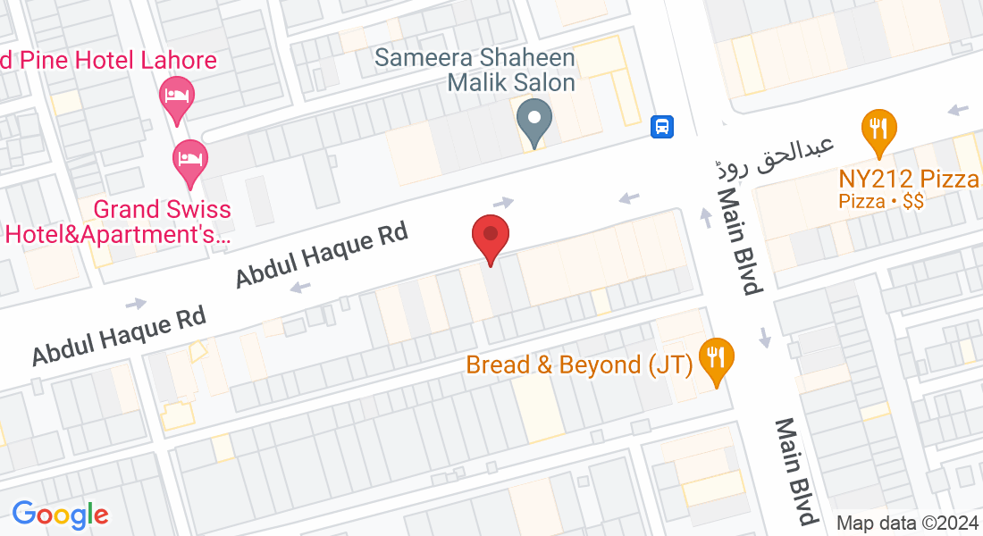 block l, 43l Abdul Haque Rd, Block L Johar Town, Lahore, Punjab 54000, Pakistan