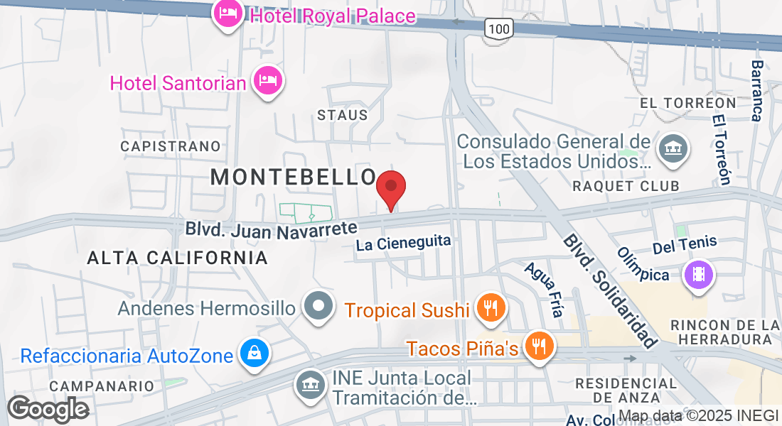Blvd. Juan Navarrete 439, Sin Asignación En Nombre de Asentamiento, 83249 Hermosillo, Son., México