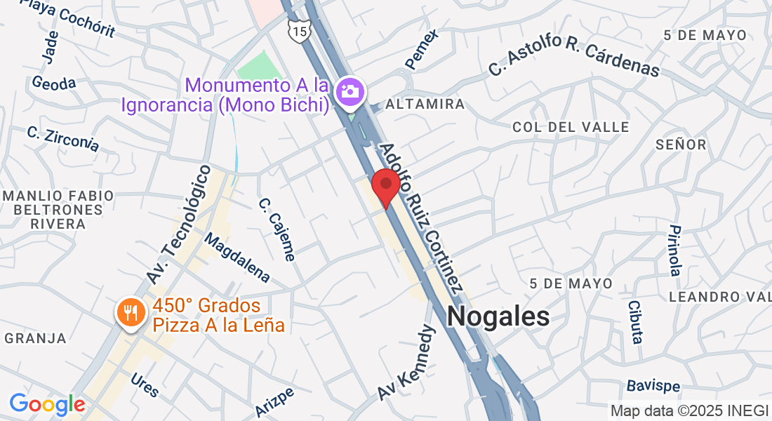 Avenida Álvaro Obregón 1650, Av. Alvaro Obregon 1658, Moderna, 84055 Heroica Nogales, Son., México