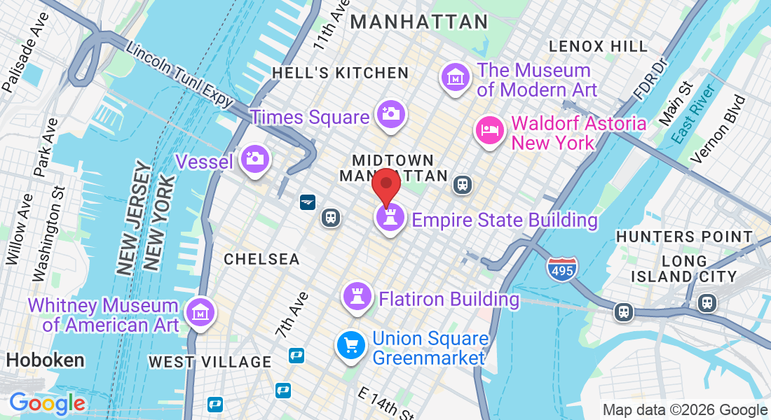 65 W 36th St. 11th floor, New York, NY 10018, USA