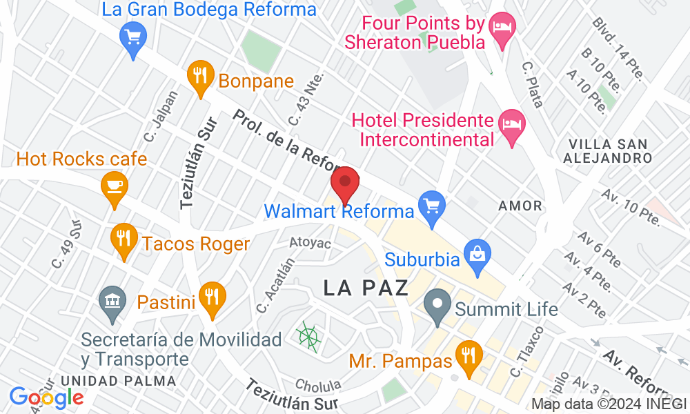 Av Reforma Sur 92, La Paz, 72160 Heroica Puebla de Zaragoza, Pue., México