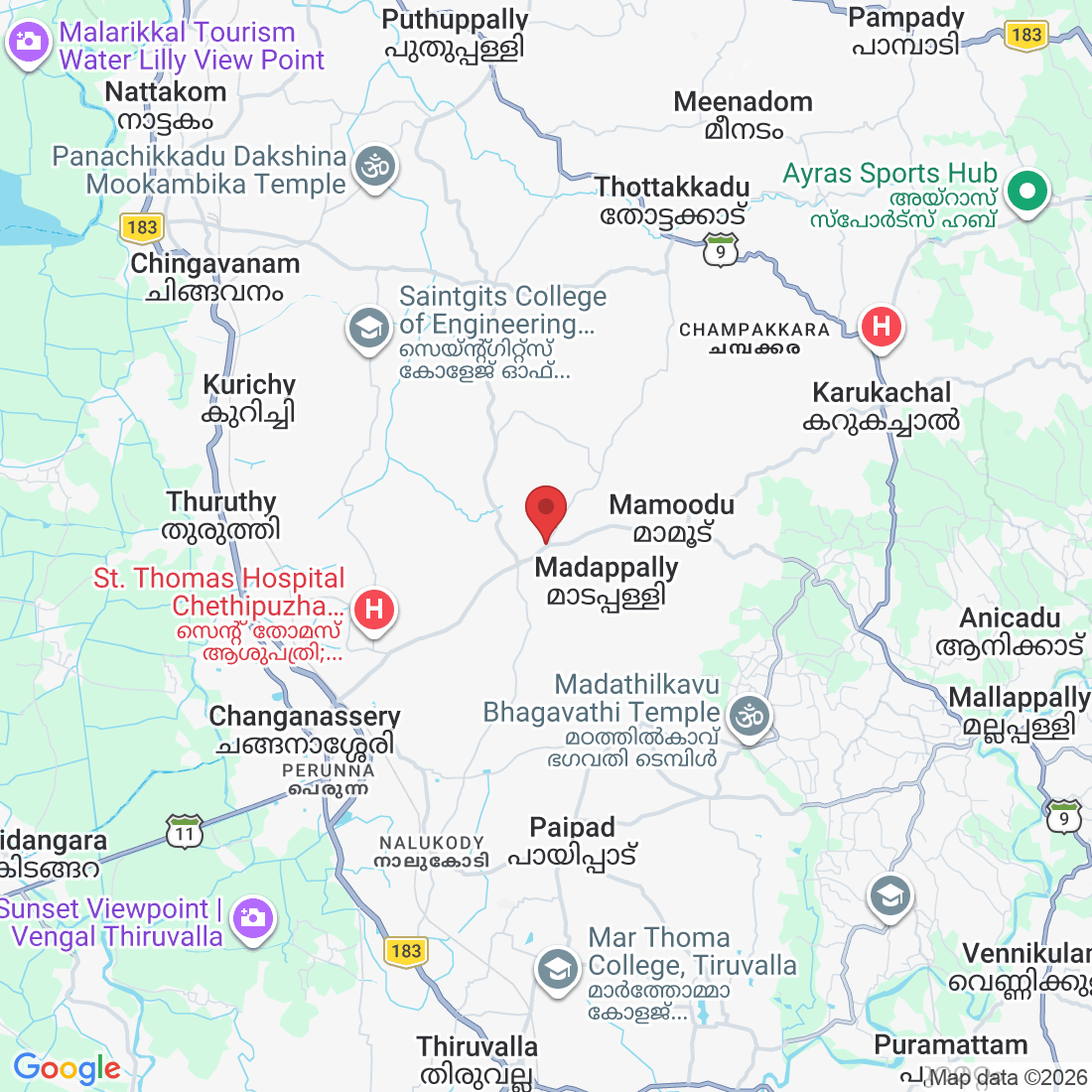 FHHJ+5QV, Perumpanachy, Changanacherry, Kerala 686536, India