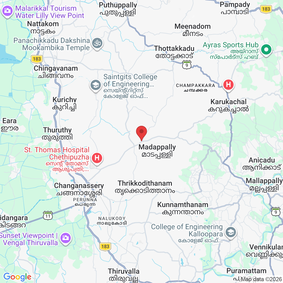 FHHJ+5QV, Perumpanachy, Changanacherry, Kerala 686536, India