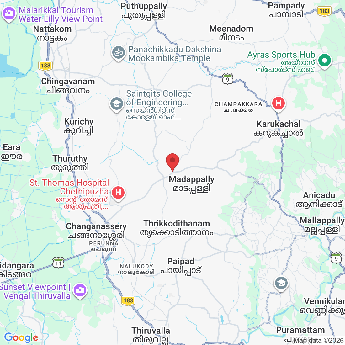FHHJ+5QV, Perumpanachy, Changanacherry, Kerala 686536, India