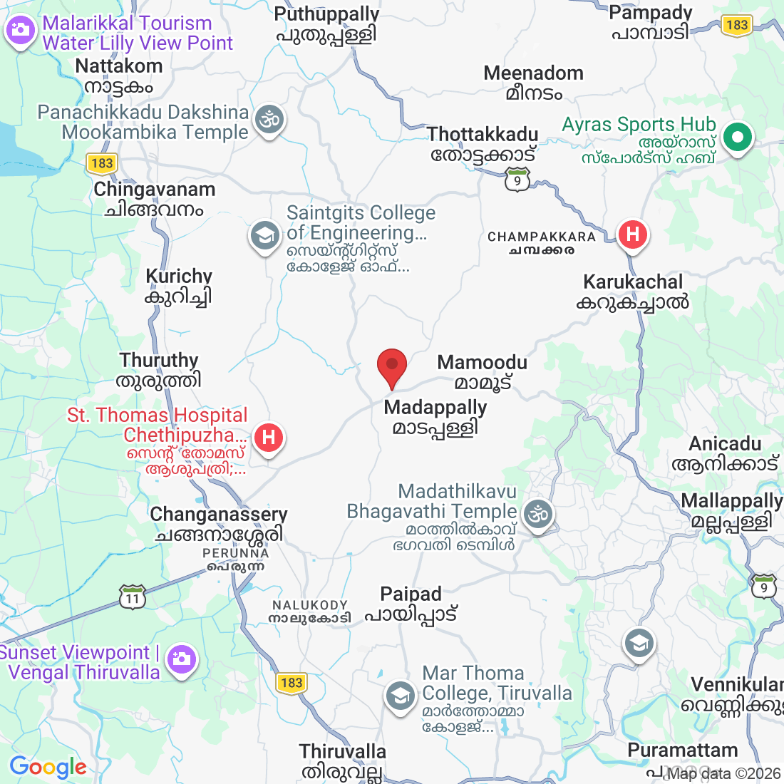 FHHJ+5QV, Perumpanachy, Changanacherry, Kerala 686536, India