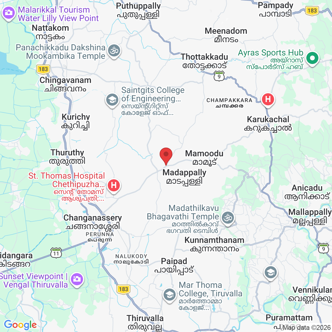 FHHJ+5QV, Perumpanachy, Changanacherry, Kerala 686536, India