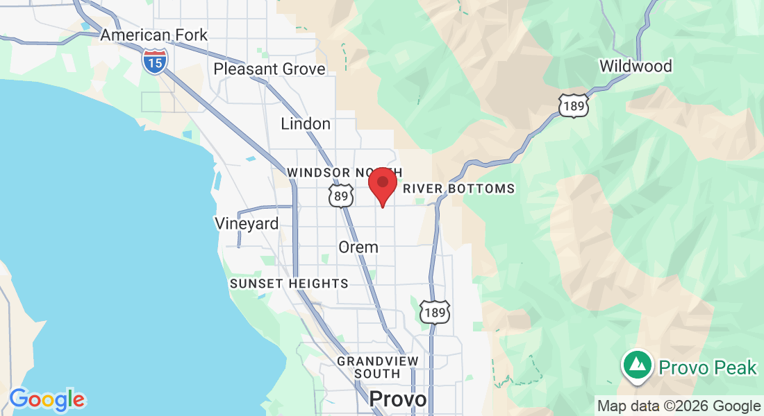 Service Area Map Provo Utah