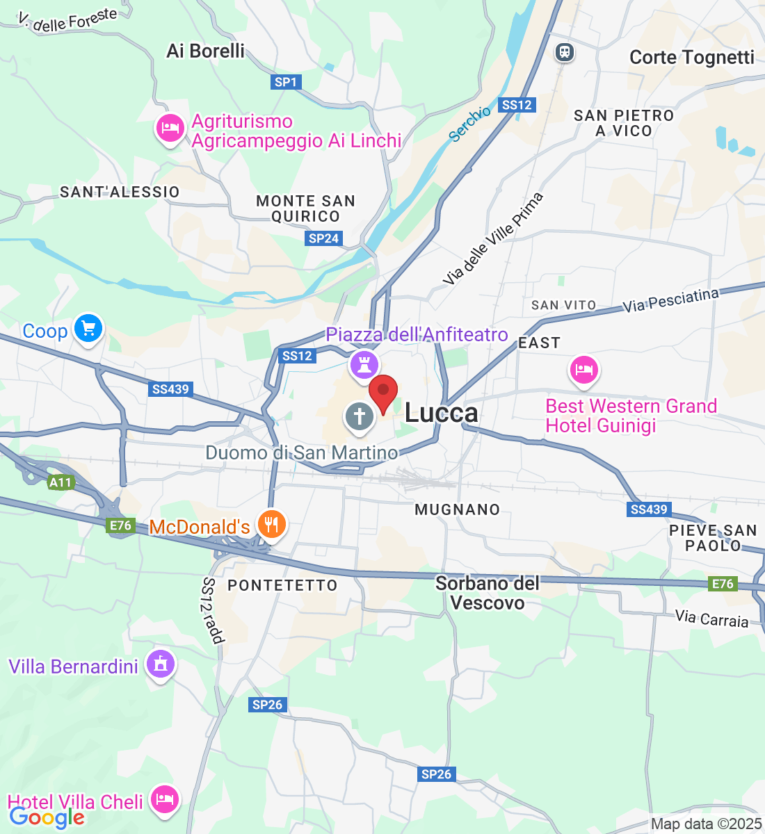 Via Santa Croce, 83, 55100 Lucca LU, Italia