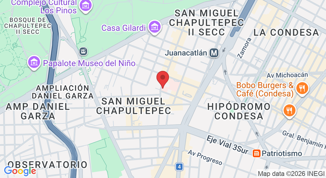 Calle Gral. Juan Cano 107, San Miguel Chapultepec I Secc, Miguel Hidalgo, 11850 Ciudad de México, CDMX, Mexico