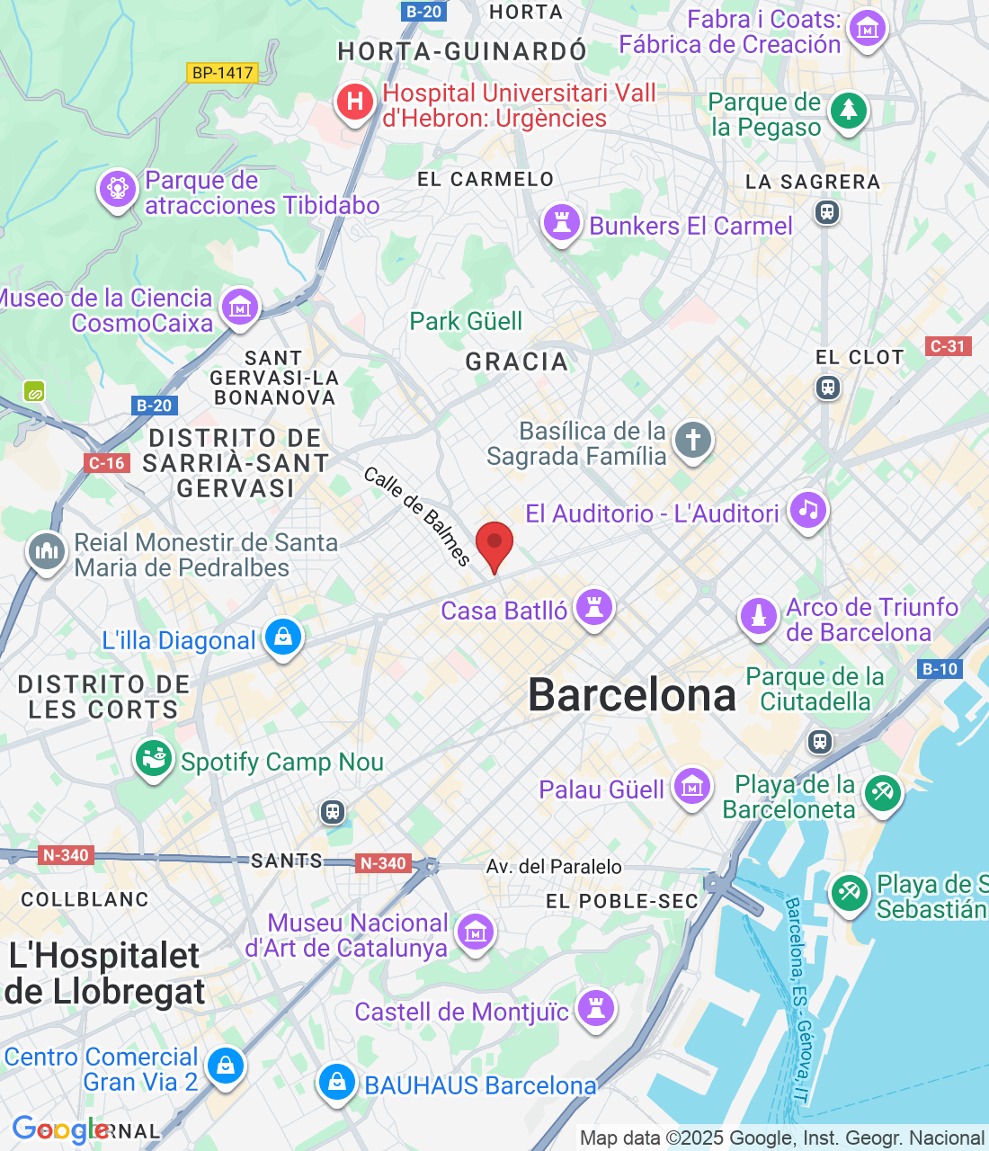 Via Augusta, 1-3, Sarrià-Sant Gervasi, 08006 Barcelona, España