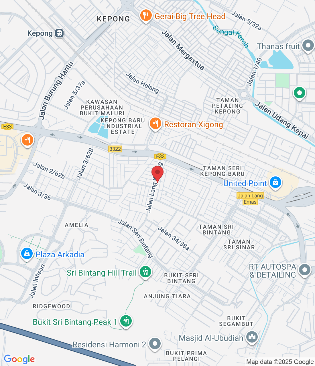 28, Jalan Lang Kuning, Kepong Baru, 52100 Wilayah Persekutuan, Wilayah Persekutuan Kuala Lumpur, Malaysia