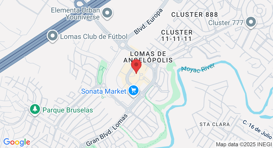 P.º Opera 9-Local 109, Lomas de Angelópolis, Sonata, 72830 San Andrés Cholula, Pue., Mexico