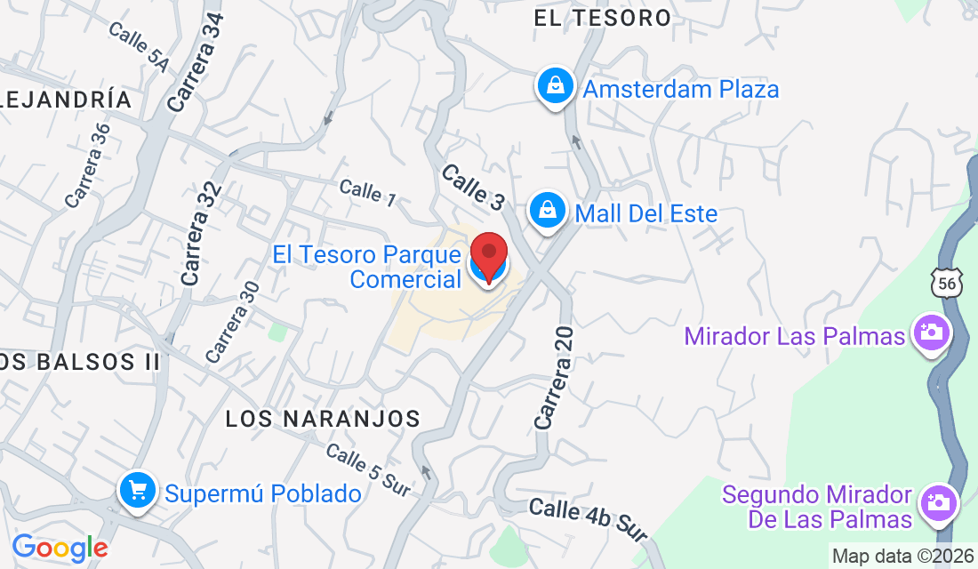 Cra. 25a #1a Sur 45, El Poblado, Medellín, El Poblado, Medellín, Antioquia, Colombia