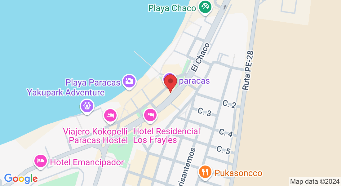 Of. 401, Av. Los Libertadores C10, Paracas 11550, Perú