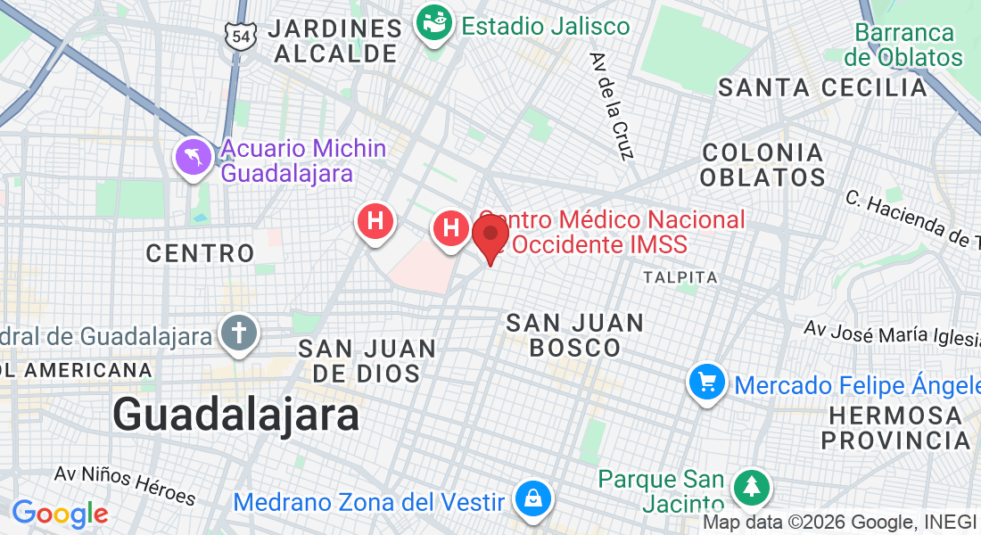 José Luis Mora 1167, Belisario Domínguez, 44329 Guadalajara, Jal., Mexico