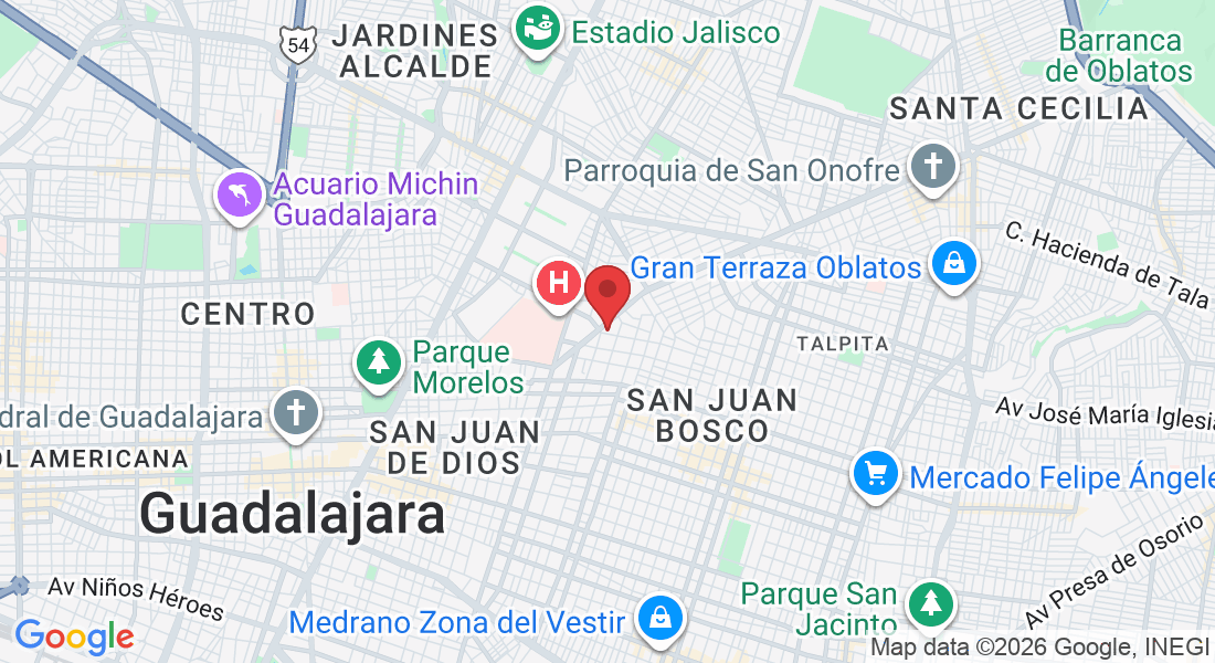 José Luis Mora 1167, Belisario Domínguez, 44329 Guadalajara, Jal., Mexico