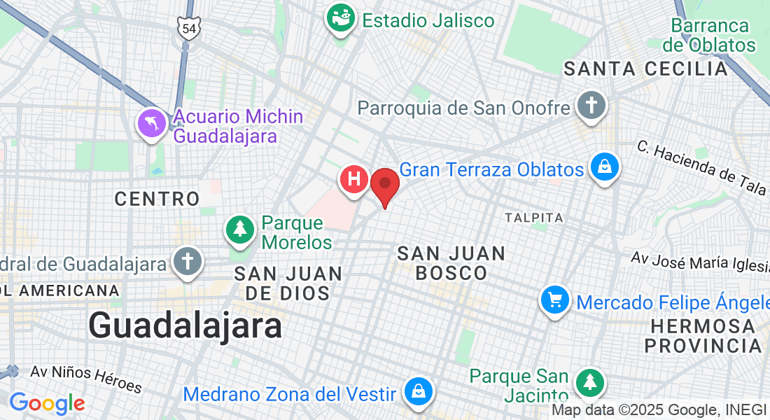 José Luis Mora 1167, Belisario Domínguez, 44329 Guadalajara, Jal., Mexico