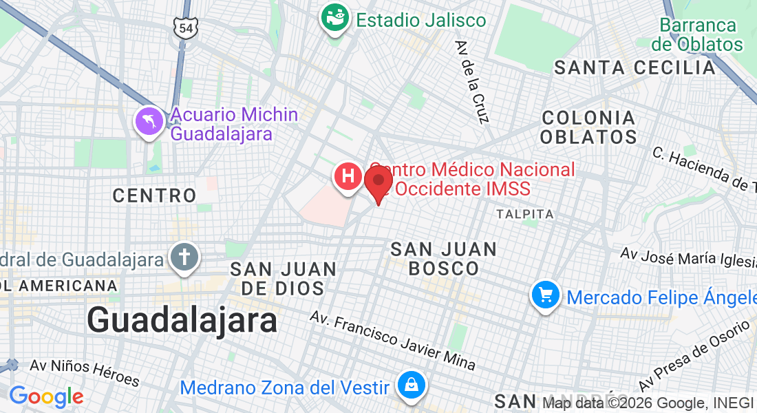 José Luis Mora 1167, Belisario Domínguez, 44329 Guadalajara, Jal., Mexico