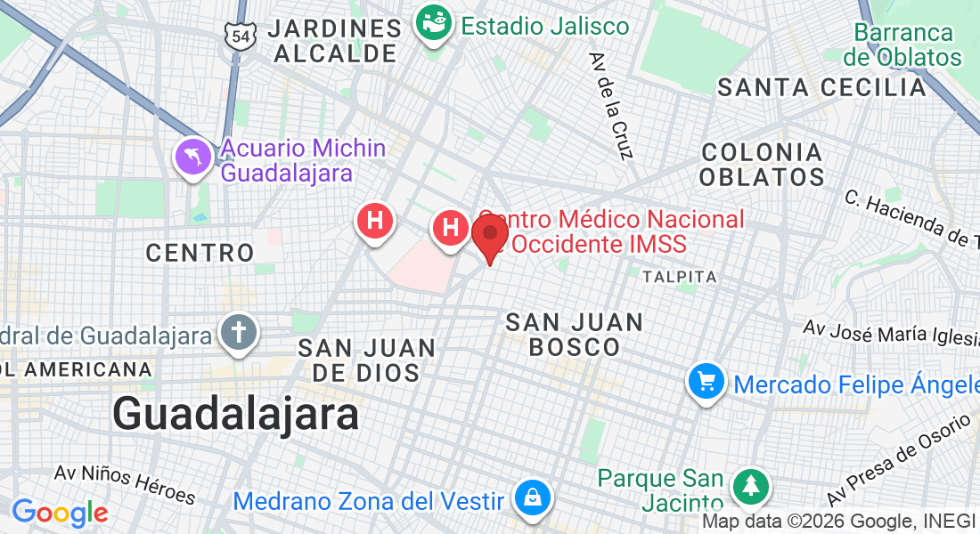 José Luis Mora 1167, Belisario Domínguez, 44329 Guadalajara, Jal., Mexico