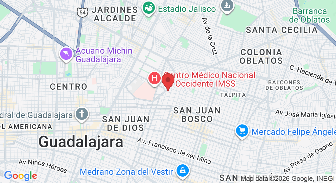 José Luis Mora 1167, Belisario Domínguez, 44329 Guadalajara, Jal., Mexico