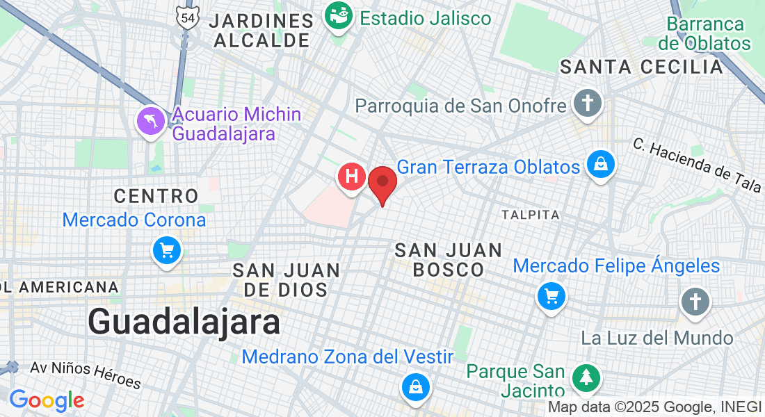 José Luis Mora 1167, Belisario Domínguez, 44320 Guadalajara, Jal., Mexico