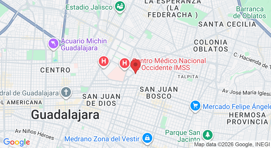 José Luis Mora 1167, Belisario Domínguez, 44329 Guadalajara, Jal., Mexico