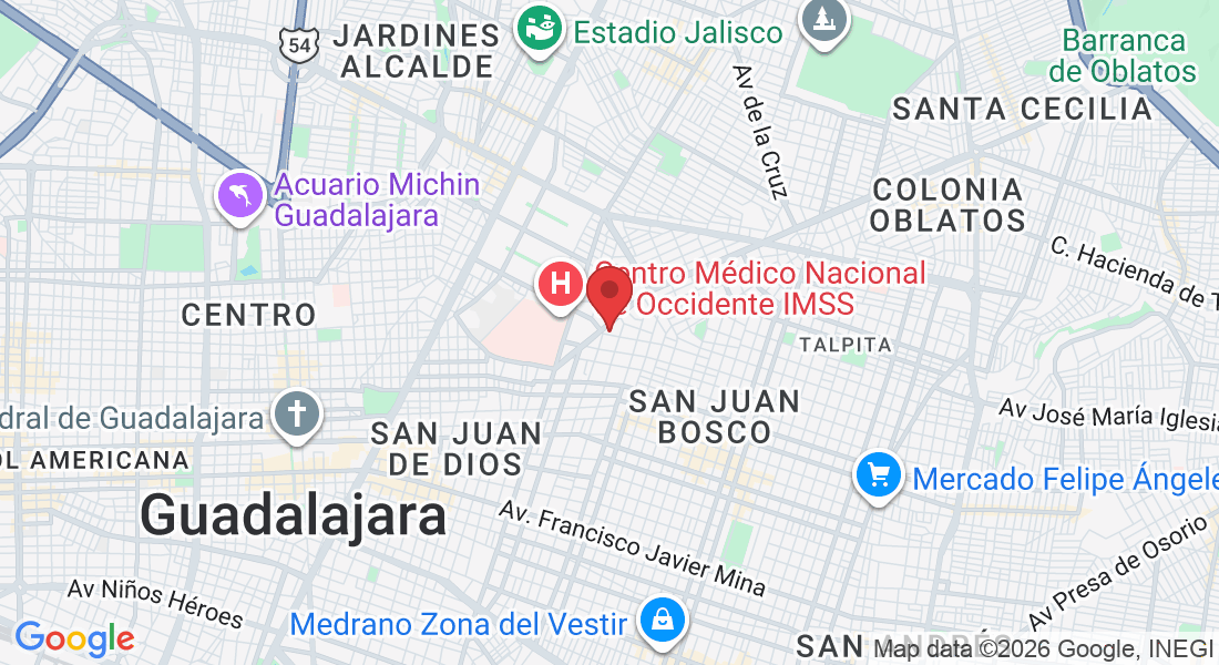 José Luis Mora 1167, Belisario Domínguez, 44329 Guadalajara, Jal., Mexico