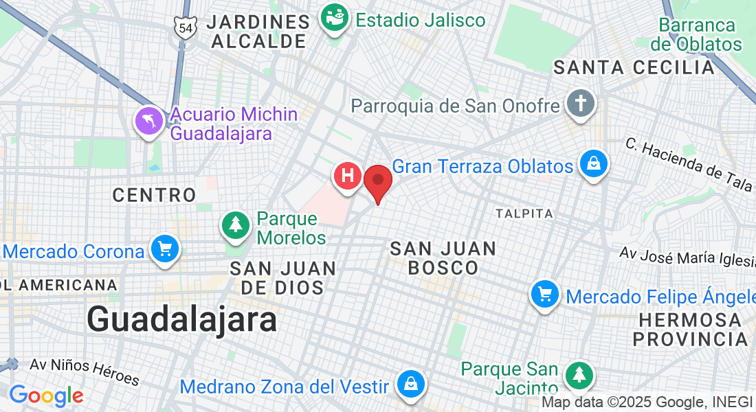 José Luis Mora 1167, Belisario Domínguez, 44329 Guadalajara, Jal., Mexico