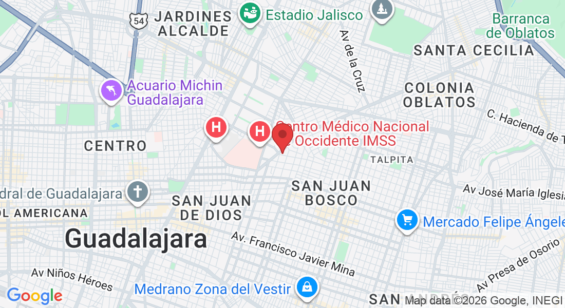 José Luis Mora 1167, Belisario Domínguez, 44329 Guadalajara, Jal., Mexico