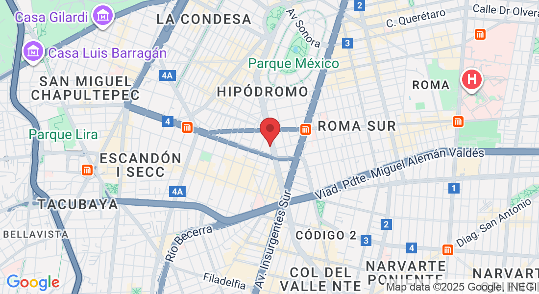 Av Nuevo León 217, Hipódromo, Cuauhtémoc, 06100 Ciudad de México, CDMX, México