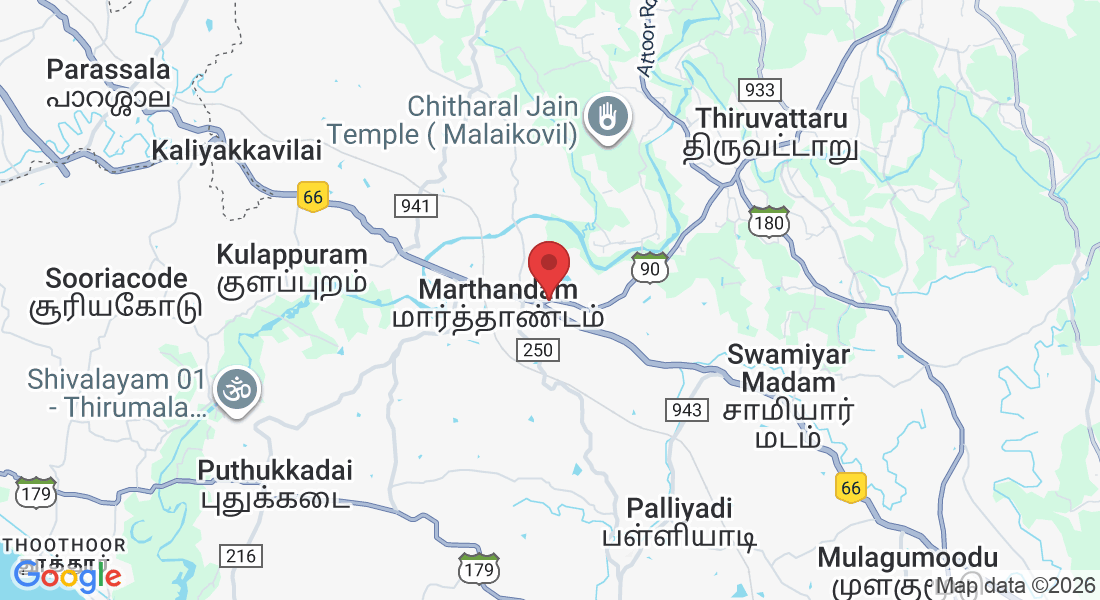 AJ Towers, behind Union Bank of India, Marthandam, Tamil Nadu 629165, India