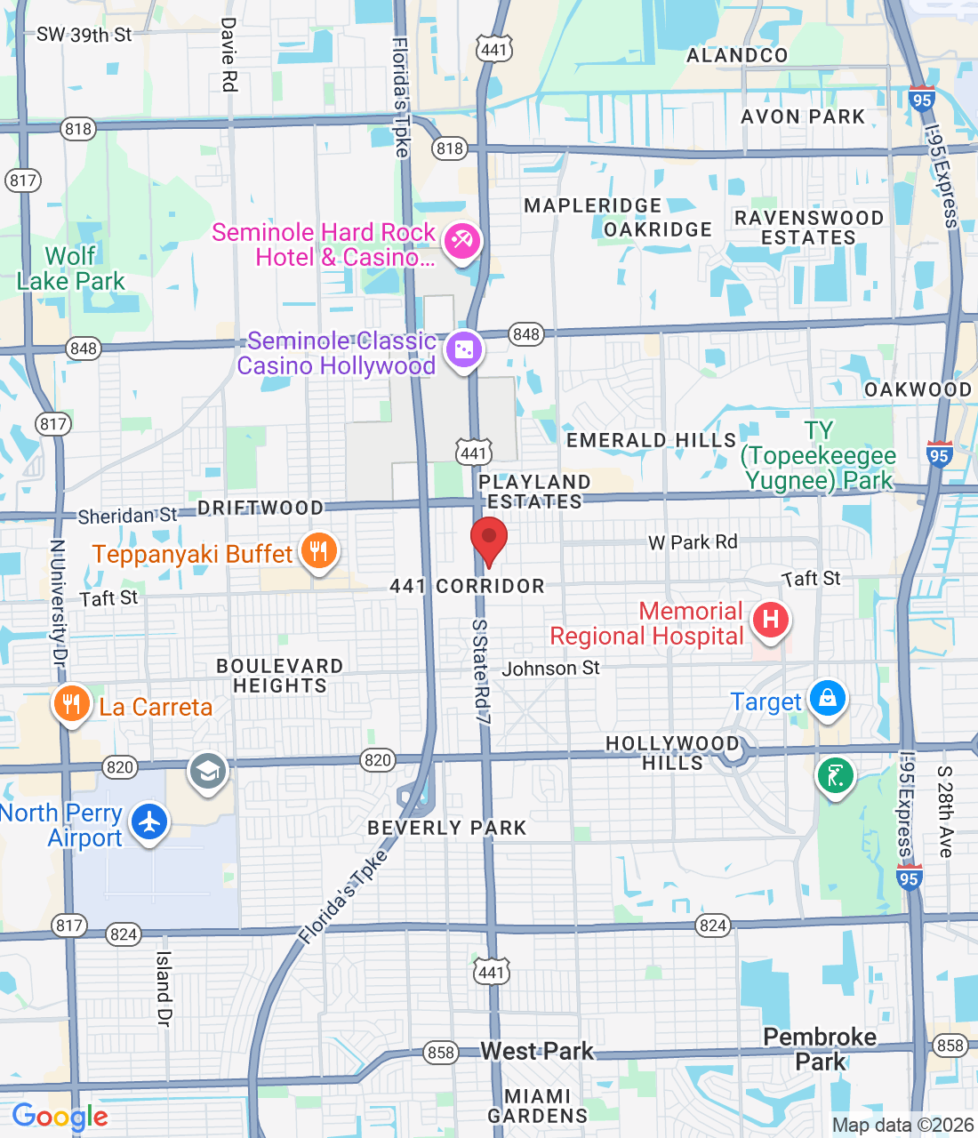 1841 N State Rd 7, Hollywood, FL 33021, USA