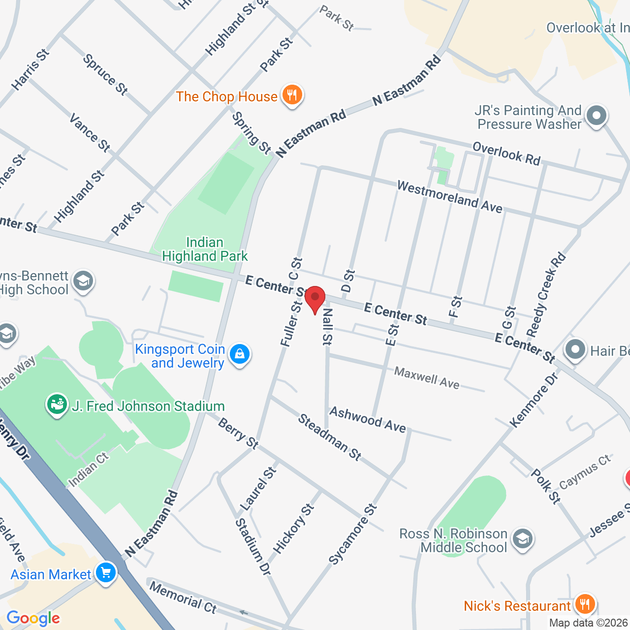 2105 E Center St, Kingsport, TN 37664, USA