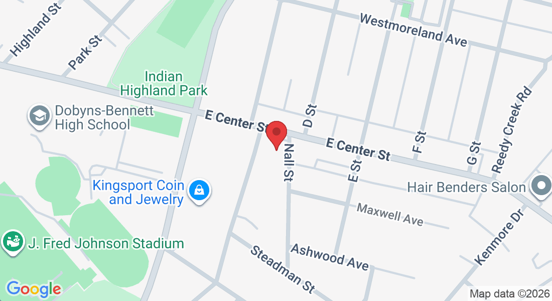 2105 E Center St, Kingsport, TN 37664, USA