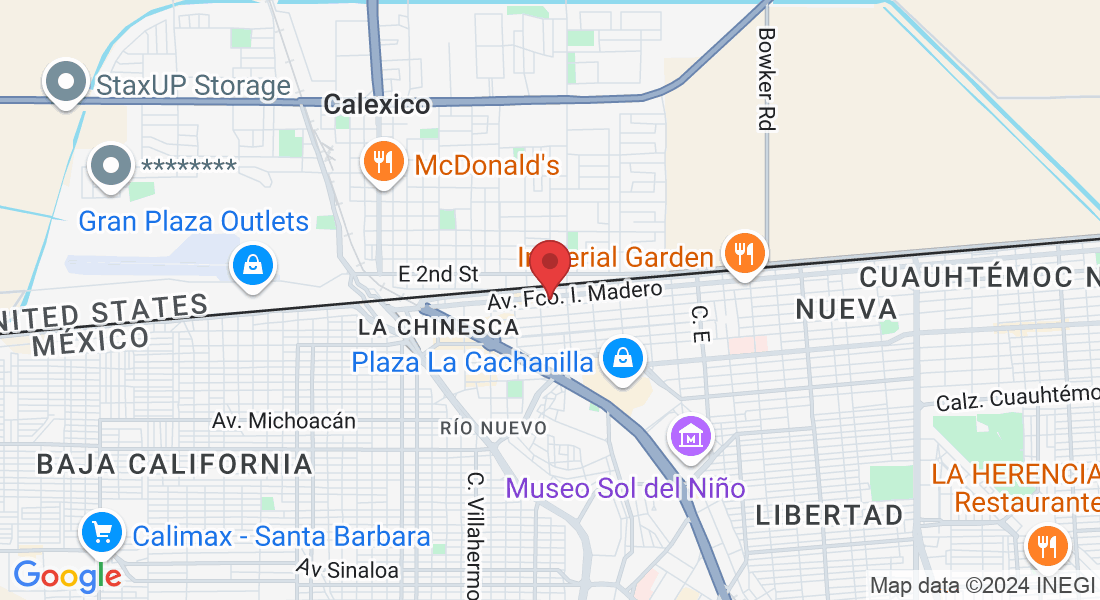 Av. Francisco I. Madero 714, Primera, 21100 Mexicali, B.C., México