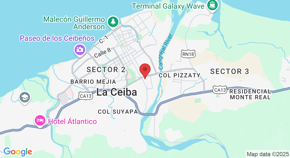 Prolongacion de la, Avenida 14 de Julio, 31101 La Ceiba, Atlántida, Honduras