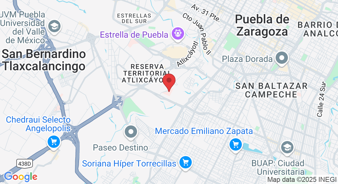 Av. Kepler 2143, Reserva Territorial Atlixcáyotl, 72190 Heroica Puebla de Zaragoza, Pue., México