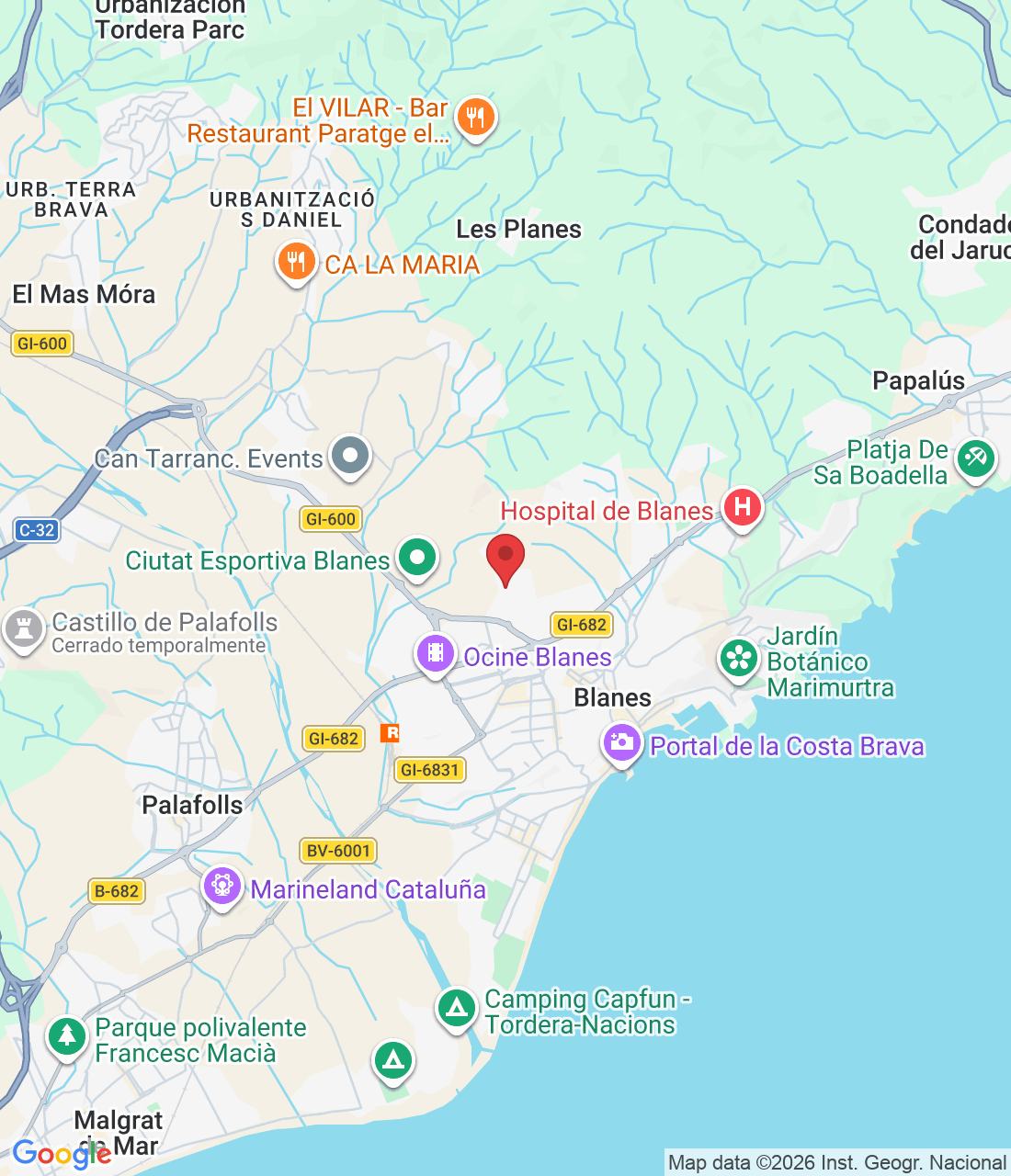 Plaça Montserrat Roig, 17300 Blanes, Girona, España