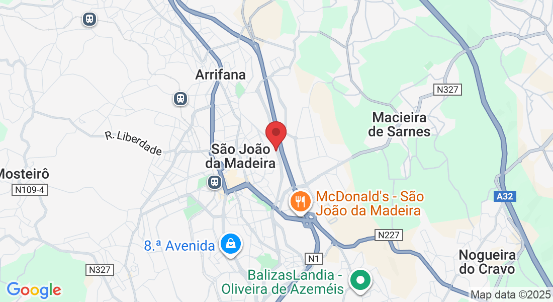 Mapa Globalaser São João da Madeira