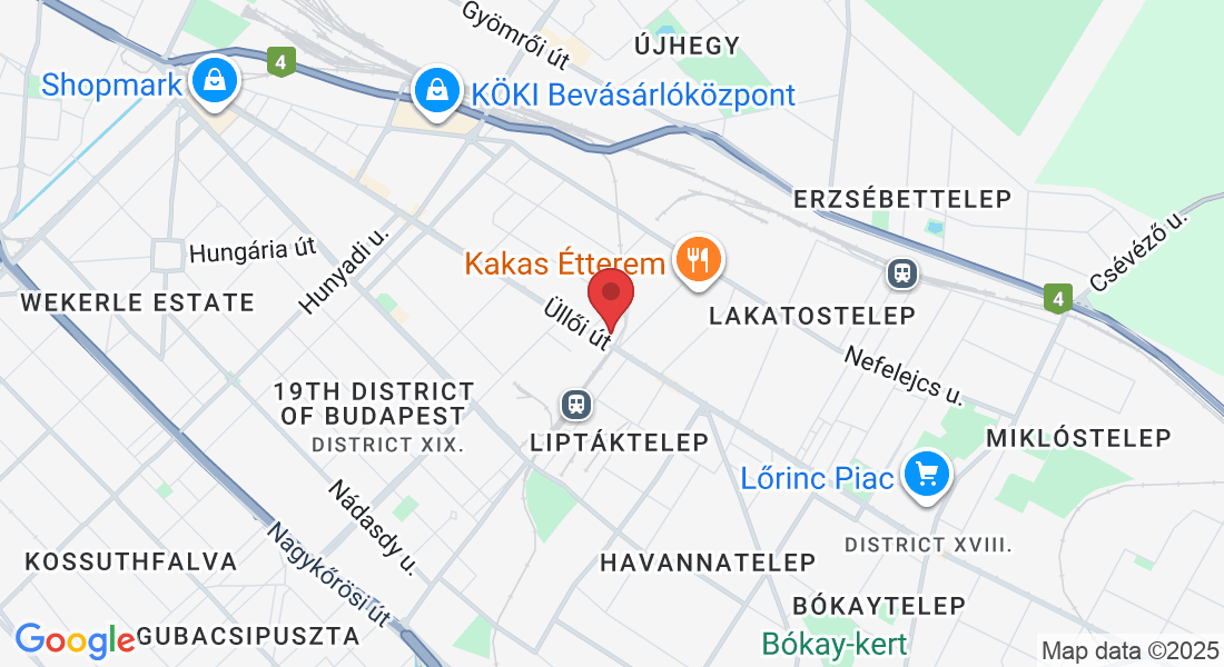 Budapest, Üllői út 280, 1193 Hungary