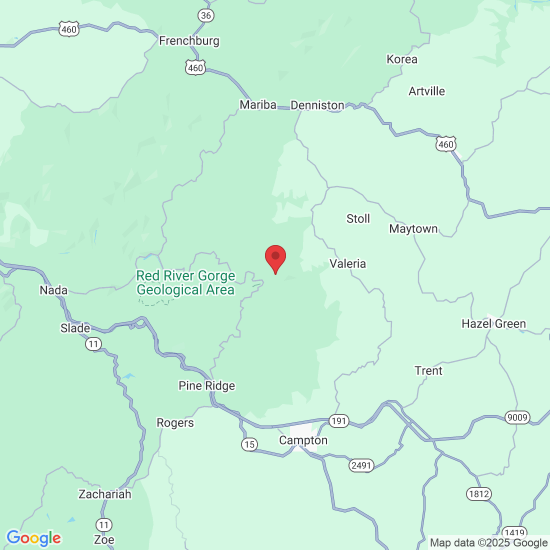 Red River Gorge, Kentucky 40387, USA