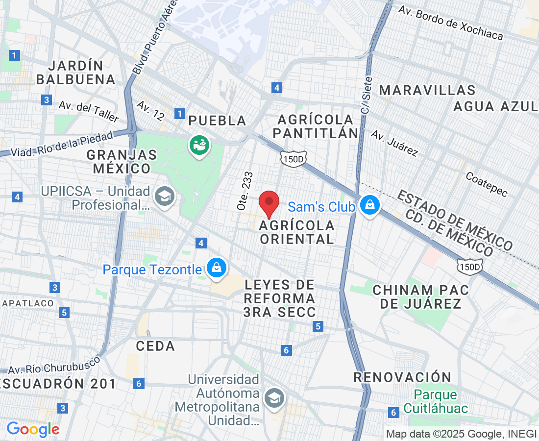 Av. Javier Rojo Gomez 323, Agrícola Oriental, Iztacalco, 08500 Ciudad de México, CDMX, México