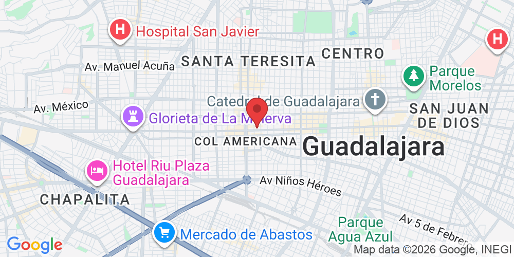 Av. Ignacio L Vallarta 1370, Col Americana, Americana, 44600 Guadalajara, Jal., México