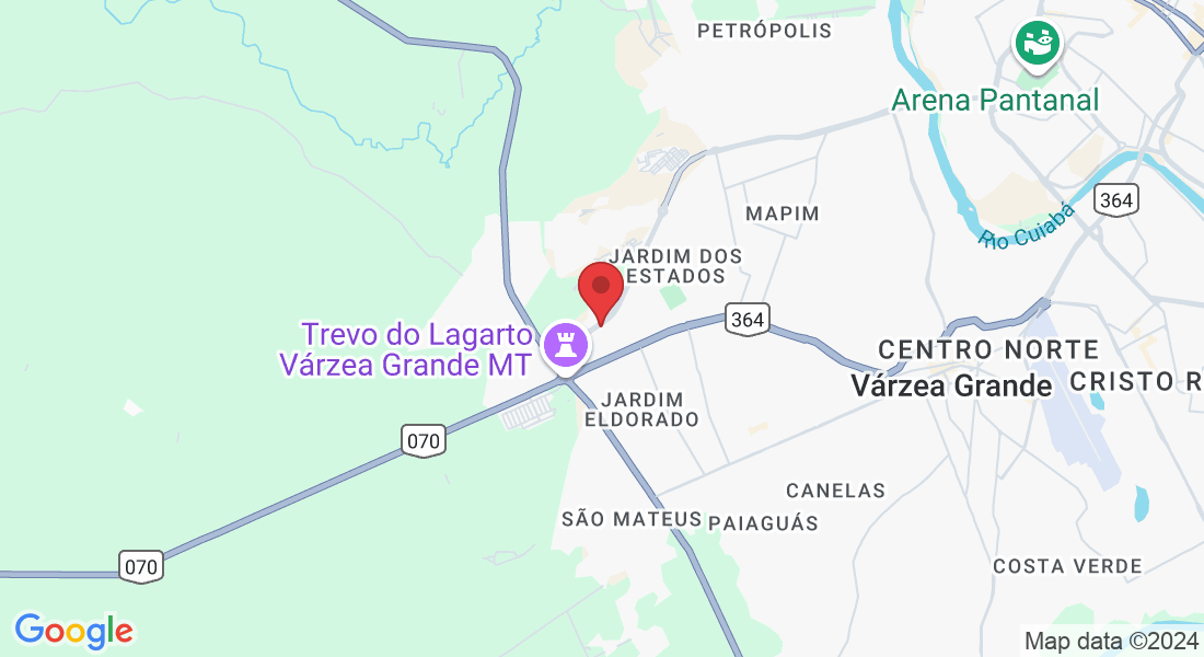 Rod. Mario Andreaza, 105 - Nova Esperança, Várzea Grande - MT, 78156-105, Brasil